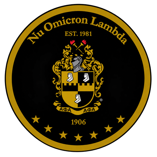 Nu Omicron Lambda Chapter seal, established 1981